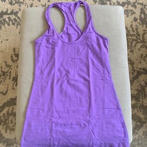Lululemon lavender cool racer back tank, size 4
